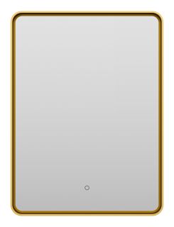 Зеркало с подсветкой Brevita Mercury MER-Rett6-060/80-gold 60см золото